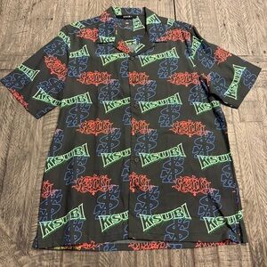 NWOT Ksubi Glow Resort‎ Short Sleeve Button Down Shirt Men’s Small